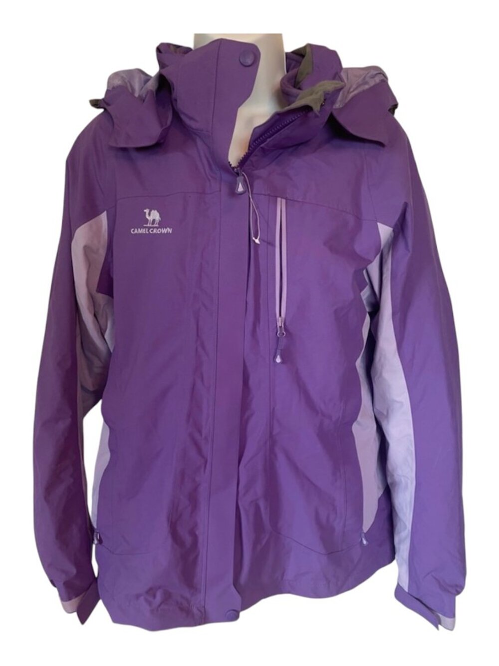 Camel Crown Purple Jacket Windbreaker Size Large